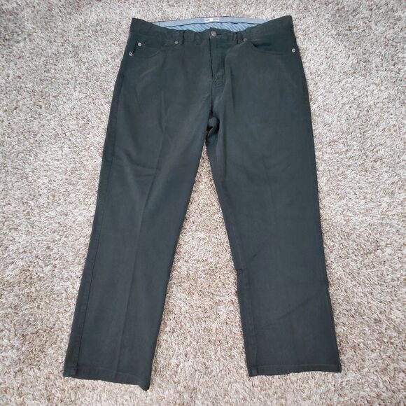 Peter Millar Other - Peter Millar Ultimate Sateen Pants Mens 38x26 Faded Black 5 Pocket Golf Chino